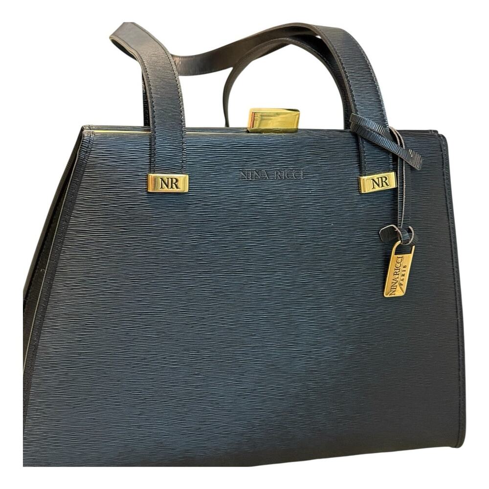 Nina Ricci VINTAGE Shoulder Bag in Navy Blue